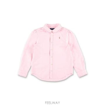 Ralph Lauren 26SS ���� ���� �η� ���� ���� �η� ���� ruffled ��ư Oxford ���� 26P92995400226SS ���� ���� �η� ���� ���� �η� ���� ruffled ��ư O