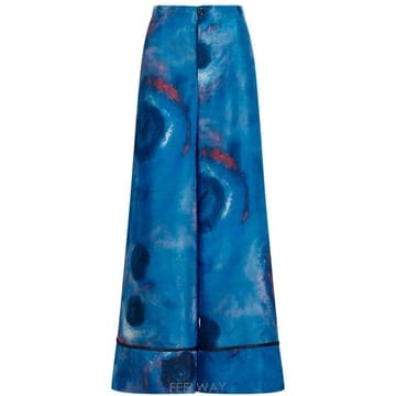 Marni 23SS Marni Marni Buchi Blu Trousers PAMA0335I0UTSF97BBB44 TP23SS Marni Marni Buchi Blu Trousers PAMA0335I0UTSF97BB