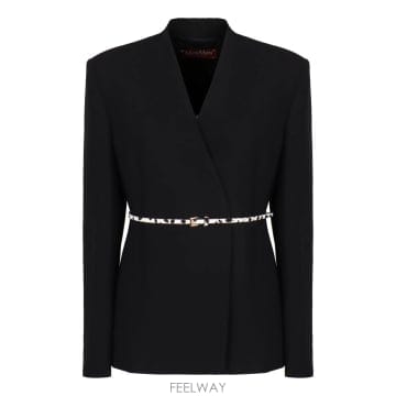 Max Mara 26SS �������� STUDIO �̱� breasted �������� with ��Ʈ MSTQUINOA26160410326SS �������� STUDIO �̱� breasted �������� with ��Ʈ 