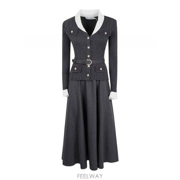 Self Portrait 26FW Self portrait ��Ʈ Twill Midi �巹�� PF26131MAGREY TP580895226FW Self portrait ��Ʈ Twill Midi �巹�� PF26131MAGRE