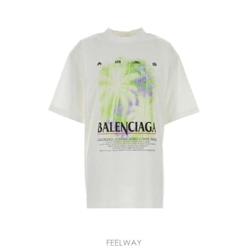 Balenciaga 26FW Balenciaga The ������ T ���� in ȭ��Ʈ ��ư ���� A00497TUV079000 TP26FW Balenciaga The ������ T ���� in ȭ��Ʈ ��ư ���� 