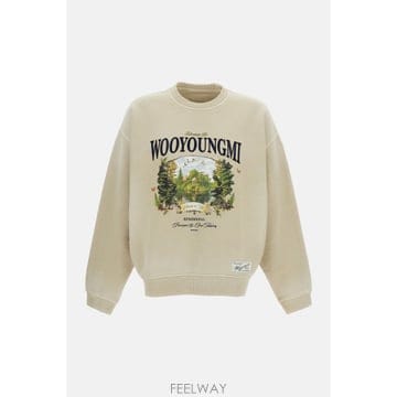 우영미 크루넥 맨투맨 블랙