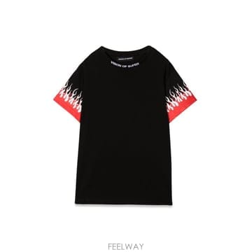 | Other Brand | 21FW �������꽴�� ���� KIDS TSHIRT WITH DOUBLE FLAME VOSKB1DOUBLEK����21FW �������꽴�� ���� KIDS TSHIRT WITH DOUBLE FLAME V