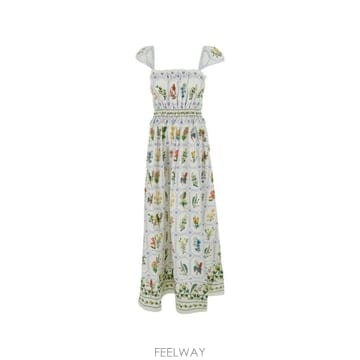 | Other Brand | 26FW �ʸ��� TROPICAL PORCELAIN OFF ȭ��Ʈ MAXI �巹�� 35582525203 TP526FW �ʸ��� TROPICAL PORCELAIN OFF ȭ��Ʈ MAXI �巹�� 
