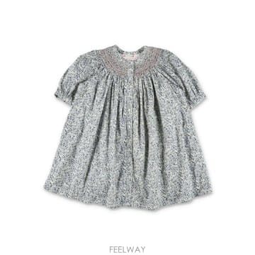 Bonpoint 26SS BONPOINT Bonpoint Jadwiga smocked liberty organic ��ư �巹26SS BONPOINT Bonpoint Jadwiga smocked liberty organic