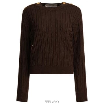 25FW 골든구스 울 스웨터 WITH BUTTON DETAIL GWP02467P00211090108 TP57