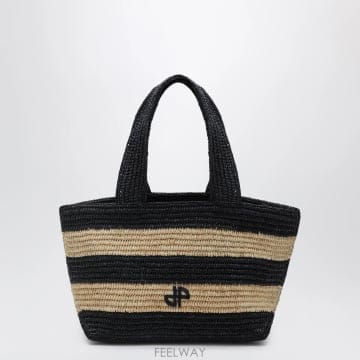 PATOU 26SS PATOU Trapeze PM shopping �� in raffia AC1340215NF5970 T26SS PATOU Trapeze PM shopping �� in raffia AC1340215N