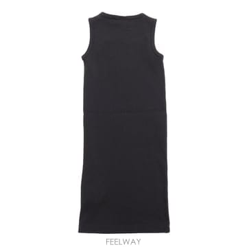 25SS Off 화이트 OFF 스템프 CLEAR RIBBED 드레스 블랙   WHI OGDB065S25JER