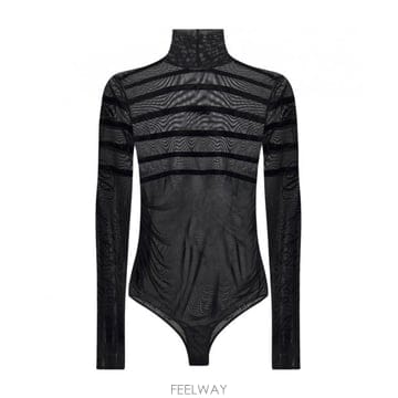 Jean Paul Gaultier 25SS �������쿡 The Striped Flocked ���� Tulle �ٵ� ��Ʈ BD048IT004000025SS �������쿡 The Striped Flocked ���� Tulle �ٵ� ��
