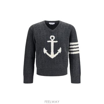 26FW 톰브라운 버진 울 스웨터 MKA593AY1005 025 GREY