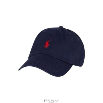 폴로랄프로렌 26FW 포니 로고 자수 캡모자 다크네이비 710548524 014
