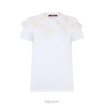 Max Mara 26SS �������� STUDIO T ���� with floral applications MSEEDITTI261626SS �������� STUDIO T ���� with floral applications M