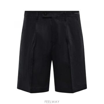 26SS 마이클코어스 Harry 리넨 버뮤다 숏츠 With 플리츠 MCHAR3259S26B019 TP5793