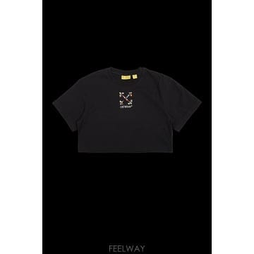 Off White 26SS Off ȭ��Ʈ T ���� with shimmering appliques 44GAA019S26J002026SS Off ȭ��Ʈ T ���� with shimmering appliques 44GAA