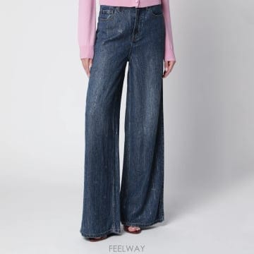 Self Portrait 26FW Self portrait ���̵� ���� ���� jeans with rhinestone stripes i26FW Self portrait ���̵� ���� ���� jeans with rhinest