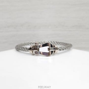 [럭스유] 프레드 포스텐 18K 화이트골드 팔찌 라지 17호 18호 0B0005