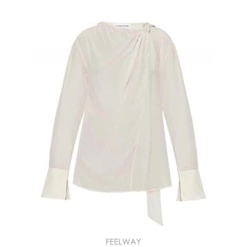 Victoria Beckham 25SS ���丮�ƺ��� Ʈ����Ʈ Detail ��ī�� ž 1125WTP006018A3 TP57850799425SS ���丮�ƺ��� Ʈ����Ʈ Detail ��ī�� ž 1125WTP006