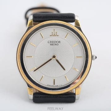 세이코 크레도르 SEIKO Credor 18K 골드 베젤 쿼츠 5A74-2000