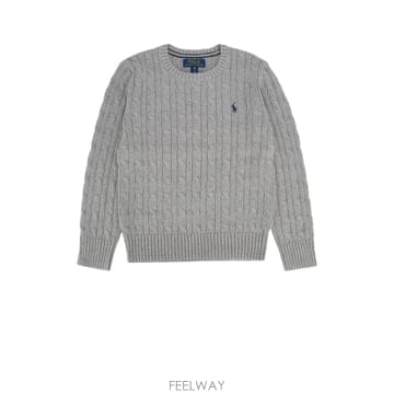Ralph Lauren ���� ���� �η� Maglia a girocollo in cotone con �ΰ� Pony ���� ���� �η� 3���� ���� �η� Maglia a girocollo in cotone con �ΰ� P