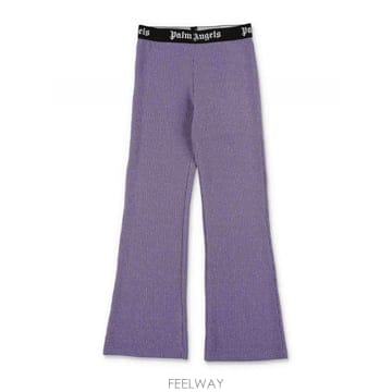 Palm Angels 24SS �ʿ����� Lilac glittered ribbed flare ���� PGCA016S24JER0013624SS �ʿ����� Lilac glittered ribbed flare ���� PGCA01