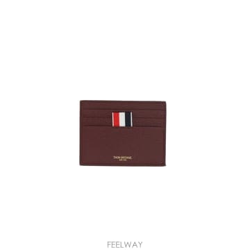 인더샵 THOM BROWNE 톰브라운 버건디 카드 지갑
