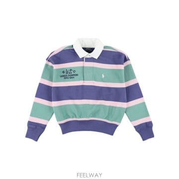 Ralph Lauren 25FW ���� ���� �η� Kid   Striped Rugby ����Ʈ ���� 25A971040001 TP572125FW ���� ���� �η� Kid   Striped Rugby ����Ʈ ���� 25