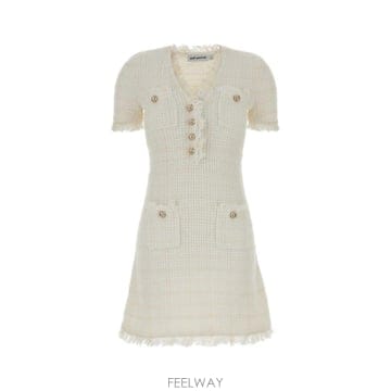 Self Portrait 26FW Self portrait CREAM TEXTURED ��Ʈ �̴� �巹�� AW26146SACCREAM26FW Self portrait CREAM TEXTURED ��Ʈ �̴� �巹�� AW2