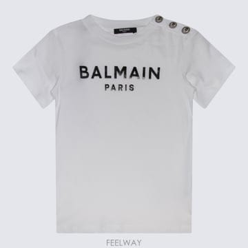 Balmain 24SS Balmain ȭ��Ʈ �ΰ� ����Ʈ Crew �� t ���� BU8P21Z1751100NE TP5772824SS Balmain ȭ��Ʈ �ΰ� ����Ʈ Crew �� t ���� BU8P21Z
