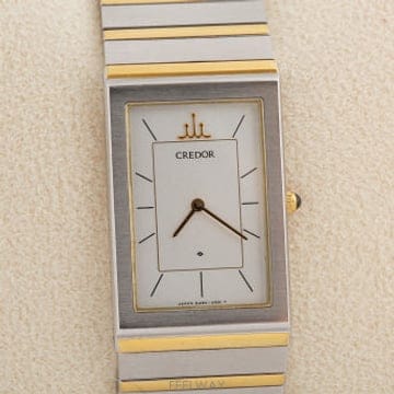 세이코 크레도르 SEIKO Credor 사각 콤비 쿼츠 8420-6400