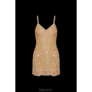 | Other Brand | 26FW Loveshackfancy Lyrika sequin �巹�� D31283458SUNLITSAND TP26FW Loveshackfancy Lyrika sequin �巹�� D31283458SUNL