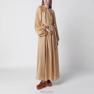 Zimmermann 26FW ���Ӹ� Mahon maxi �巹�� in ��ũ habotai champagne 7592DSS263SI26FW ���Ӹ� Mahon maxi �巹�� in ��ũ habotai champagn