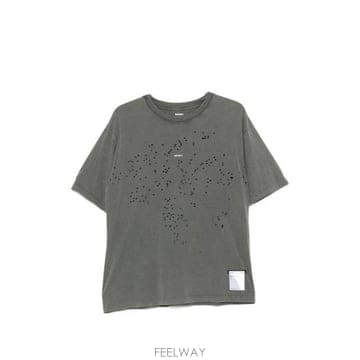 26FW 새티스파이 모스테크 티셔츠 11006 01A01 FABLK GREY