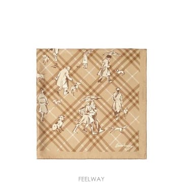 26FW 버버리 머플러 스카프 8131637 90X90 POP C5055 NEUTRALS BROWN
