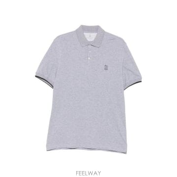 26FW 브루넬로 쿠치넬리 피케 폴로 셔츠 ME8548788 CGG43 GREY