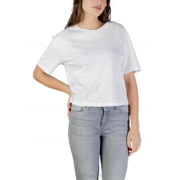 Armani 26SS �Ƹ����� �ͽ�ü���� T ���� in cotone con �ΰ� di strass �Ƹ����� �ͽ�ü���� X26SS �Ƹ����� �ͽ�ü���� T ���� in cotone con �ΰ� di 