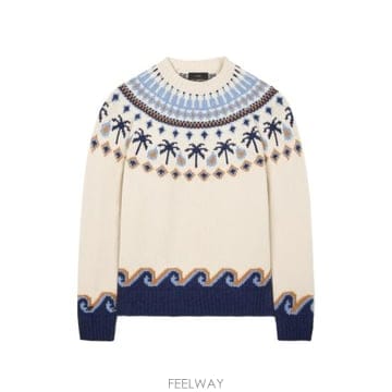 26FW 알라누이 니트웨어 LMHE016E26KN I001 0446 NEUTRALS BLUE