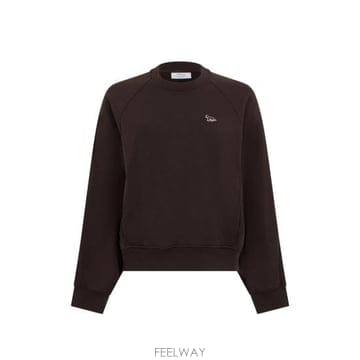26FW 메종키츠네 긴팔 티셔츠 QW00303KM0342 DKBRO BROWN