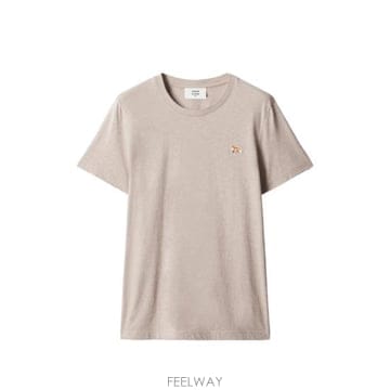 26FW 메종키츠네 베이비 폭스 레귤러 티셔츠 PW00115KJ7026 CBEME NEUTRALS