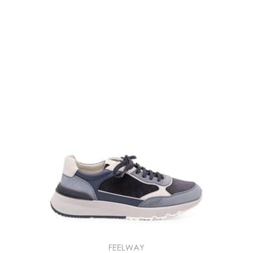 26FW 브루넬로 쿠치넬리 누벅 레더 스웨이드 러닝 스니커즈 MZUSNEO355 CVV29 BLUE