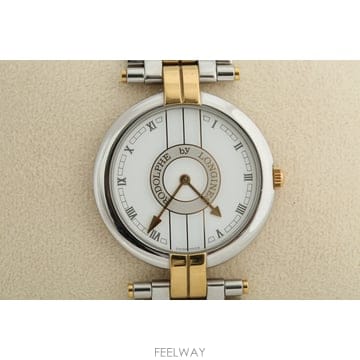 론진 Longines 로돌프 바이 론진 화이트 다이얼 쿼츠 Cal. L343.2
