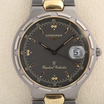 론진 콘퀘스트 Longines Conquest 퍼페츄얼 캘린더 V.H.P. 티타늄 쿼츠