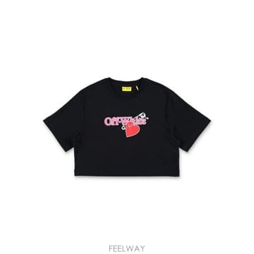 Off White 25FW Off ȭ��Ʈ Off ȭ��Ʈ Kids ���� cropped ��ư t ���� with ��Ʈ ����Ʈ 25A25FW Off ȭ��Ʈ Off ȭ��Ʈ Kids ���� cropped ��ư t ��