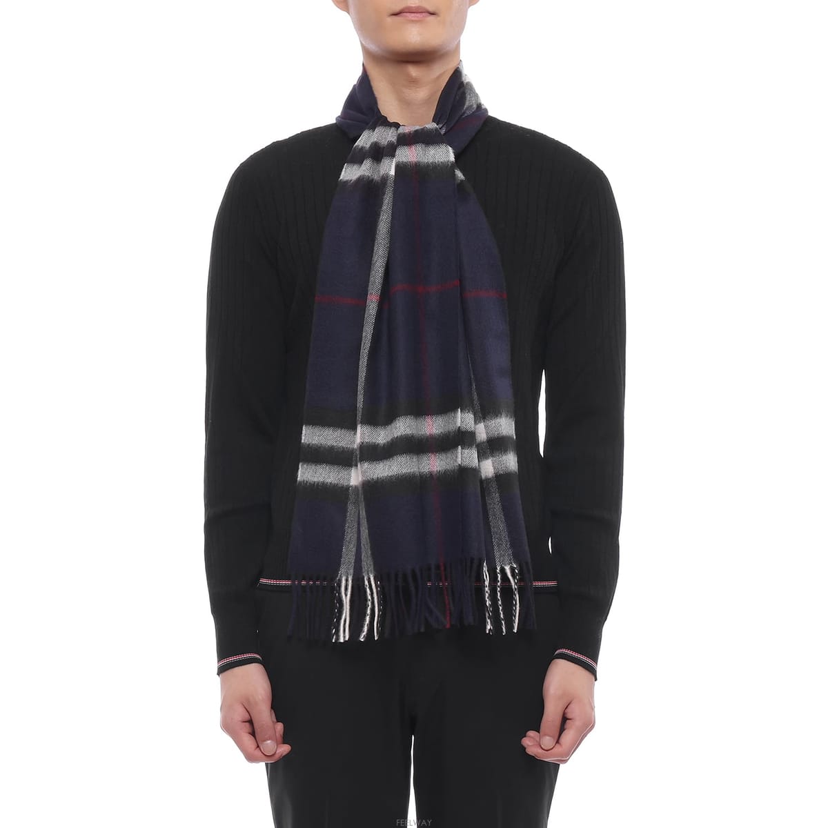 Burberry 26FW ���� üũ ĳ�ù̾� ���÷� (8112641 INK BLUE M 26F)26FW ���� üũ ĳ�ù̾� ���÷� (8112641 INK BLUE M 26F