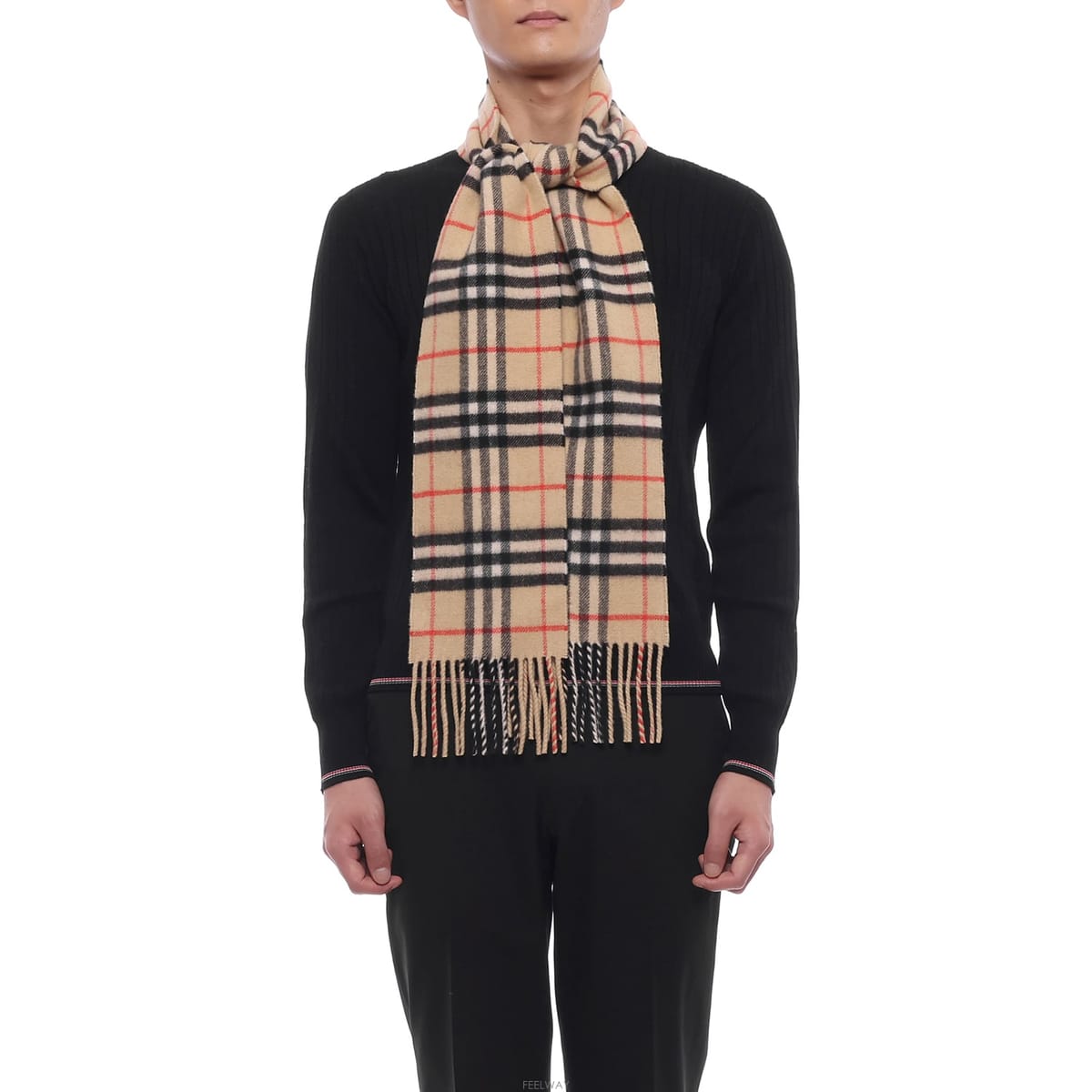 Burberry 26FW ���� ���� üũ ĳ�ù̾� ���÷� (8113377 SAND M 26F)26FW ���� ���� üũ ĳ�ù̾� ���÷� (8113377 SAND M 26