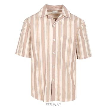 26SS 생로랑 생로랑 Cassandre 코튼 striped 셔츠 859775Y2N582726 TP57490