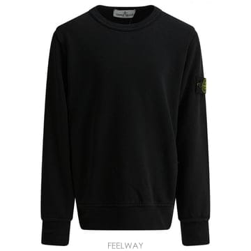 Stone Island 26SS ������Ϸ��� Felpa a girocollo ������ con badge in cotone ������Ϸ���26SS ������Ϸ��� Felpa a girocollo ������ con badge i