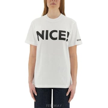 | Other Brand | 25SS Moschino Couture T ���� in cotone con maxi scritta 07140425SS Moschino Couture T ���� in cotone con maxi scritt