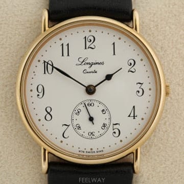 론진 Longines 150주년 스몰 세컨즈, 아라비아 인덱스 쿼츠 시계 Ref.5149
