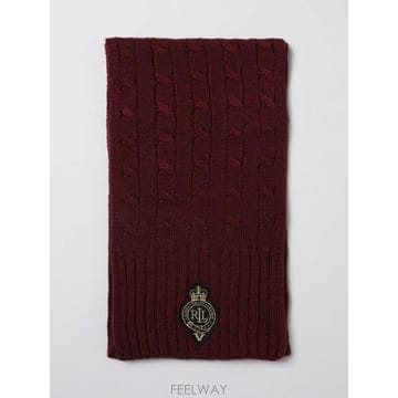 Ralph Lauren 25FW ���� �η� Sciarpa Lauren ���� �η� in misto lana a coste intrec25FW ���� �η� Sciarpa Lauren ���� �η� in misto lana 