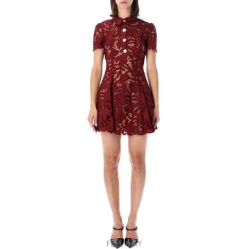 Self Portrait 26FW Self portrait ���̽� �̴� �巹�� 26APF26111SABUBURGUNDY TP5794926FW Self portrait ���̽� �̴� �巹�� 26APF26111SABUBU